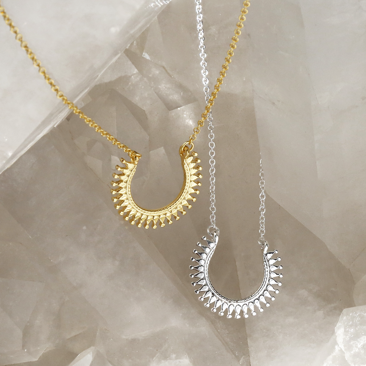 Sterling Silver Marrakech Horseshoe Necklace