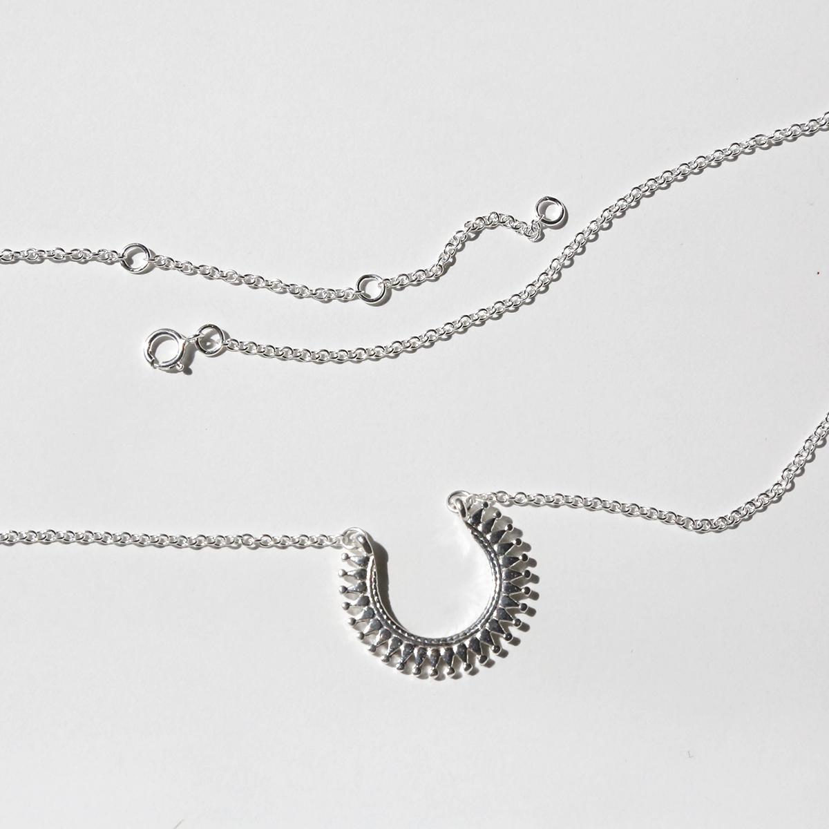 Sterling Silver Marrakech Horseshoe Necklace