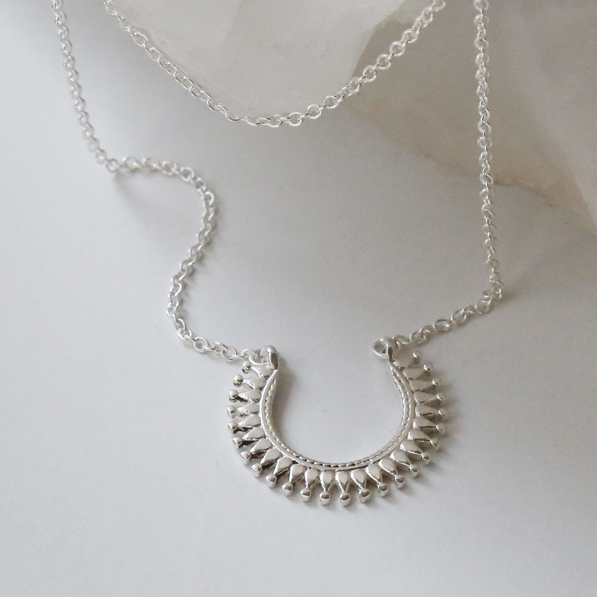 Gold Plated Silver Marrakech Horseshoe Necklace