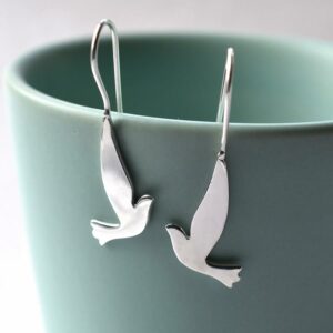 Silver Dove Earrings by Martha Jacklson