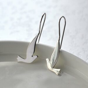 Silver Dove Earrings by Martha Jacklson