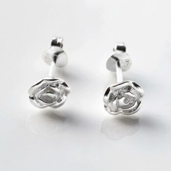 English Rose Silver Stud Earrings MJ0231 6