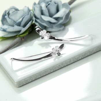 MB148 STERLINGSILVERFLOWEREARCLIMBERS 002