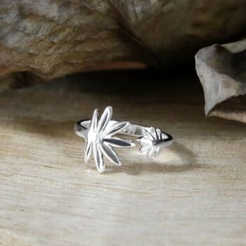 MB177R STERLINGSILVERADJUSTABLEPALMTREERING 005