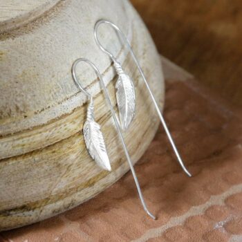 MB182 STERLINGSILVERFEATHERANDBAREARRINGS 001