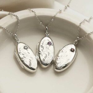 Sterling Silver Oval Lockets in different variations