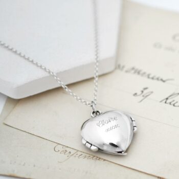 MC157 SILVERLOVEWINGSLOCKET SILVERHEARTSHAPEDFOLDEDWINGSLOCKET 002