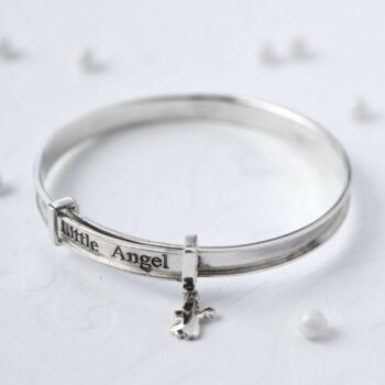 MC164 SILVERLITTLEANGELBANGLE 004
