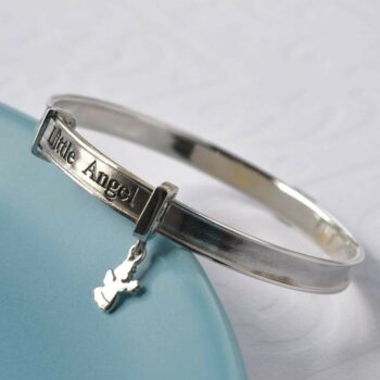 MC164 SILVERLITTLEANGELBANGLE 007