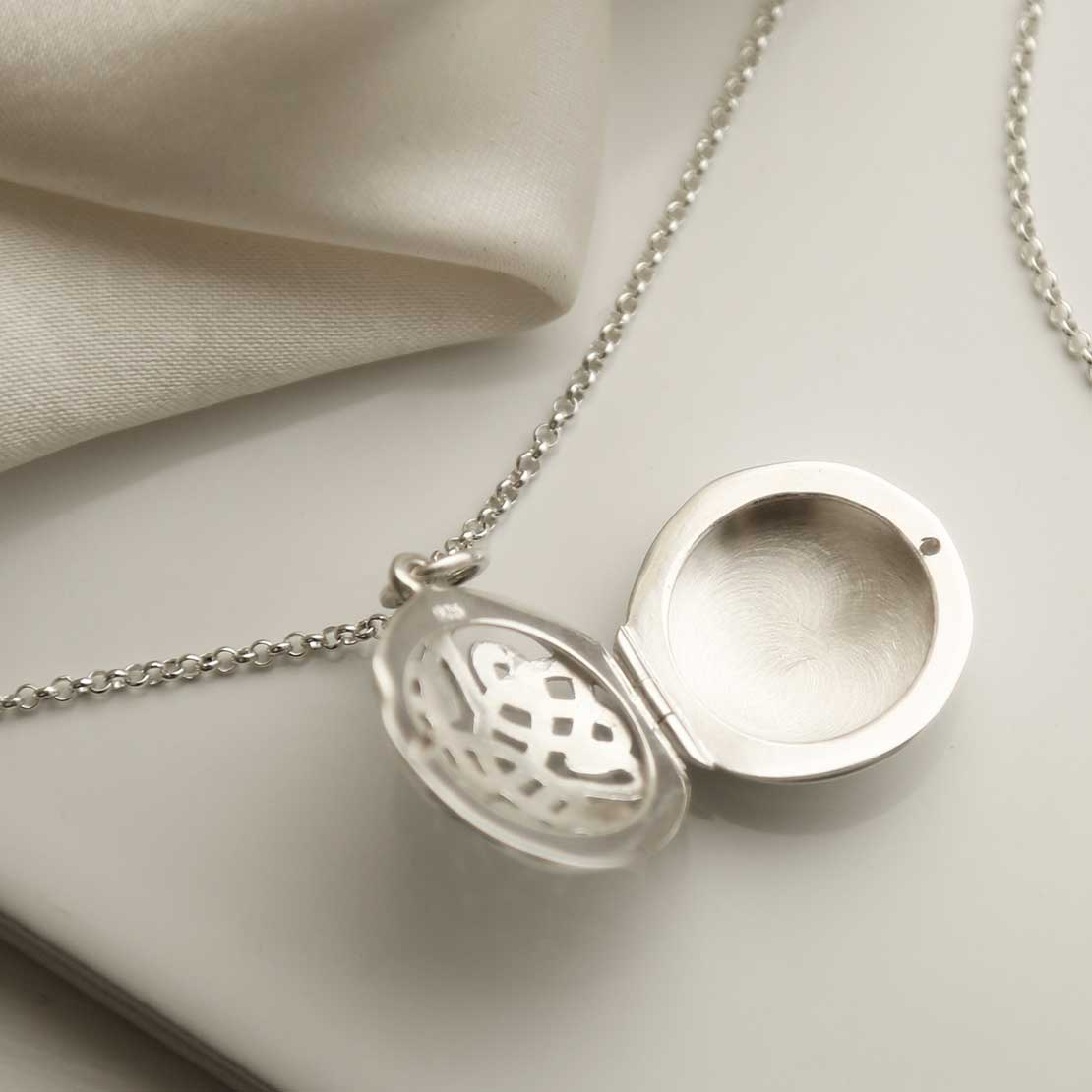 WithLoveSilver 925 Sterling Silver Celtic Tree Of Life 10mm Ball Pendant - View #14