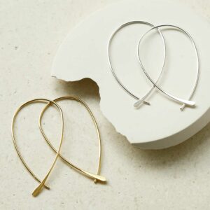 Gold and Silver Oval Loop