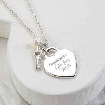MC259P STERLINGSILVERLARGEENGRAVABLEHEARTNECKLACE 002