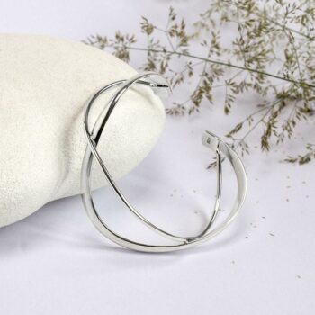 Sterling Silver Infinity Bangle | Martha Jackson