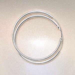 Sterling Silver 40mm Hoop Earrings