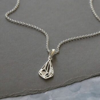MF475PSterlingSilverArtDecoDiamondNecklace
