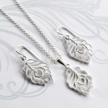 MJ0280S Silver Peacock Love Set