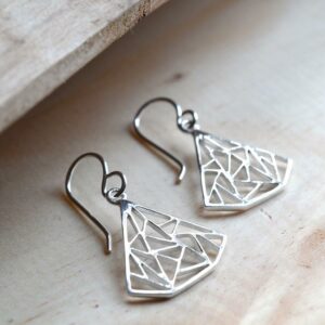 Silver Art Deco Triangle Jewellery by Martha Jackson