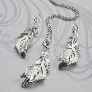 MJ0299S Silver Soft Feather Set 1aea6d69 d6ee 4ea6 b545 b016407a6fab