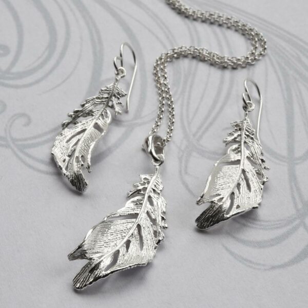 MJ0299S Silver Soft Feather Set 1aea6d69 d6ee 4ea6 b545 b016407a6fab