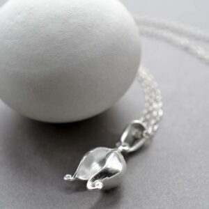MJ0307N Silver Split Pod Necklace 957c46fd 6e15 47d6 a07a f6d99152fd76