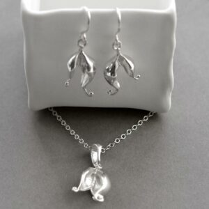 Silver Split Pod Jewellery by Martha Jackson