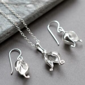 Silver Split Pod Jewellery by Martha Jackson