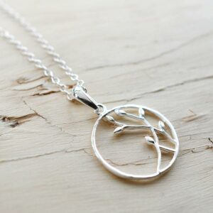 Silver Bud Loop Jewellery by Martha Jackson