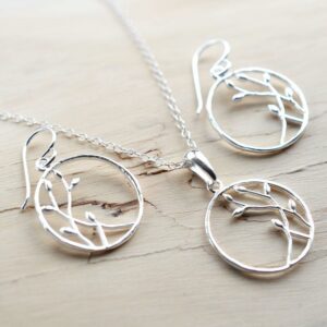 Silver Bud Loop Jewellery by Martha Jackson