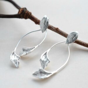 Silver Falling Leaves Jewellery by Martha Jackson