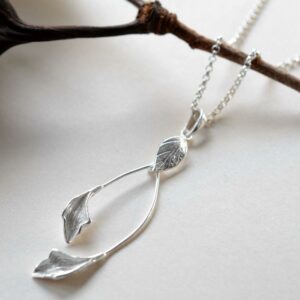 Silver Falling Leaves Jewellery by Martha Jackson