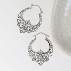 Sterling Silver Marrakesh Nights Hoops on white