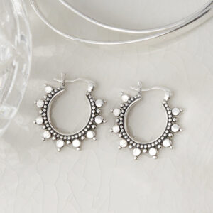 Sterling Silver Karim Hoops