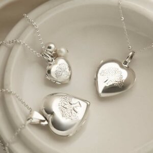 Sterling Silver Tree Heart Locket in all sizes