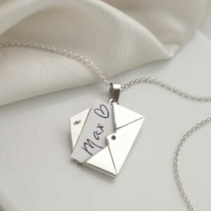 Sterling Silver Love Letters Locket with note inside