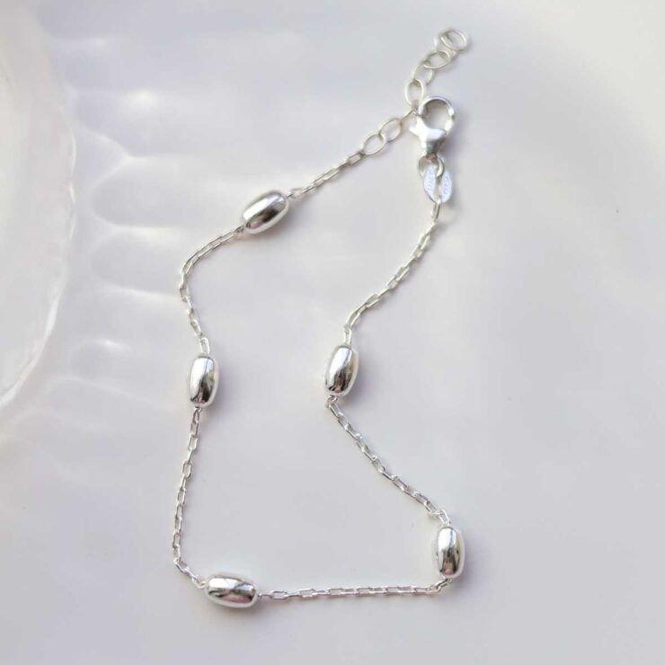 MV1304B_Sterling Silver Dew Drop Bracelet_3new Sterling Silver Dew Drop Bracelet