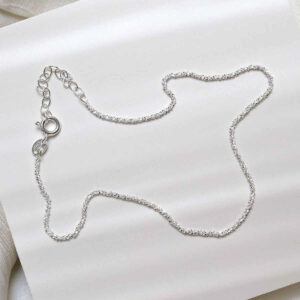 Sterling Silver Margarita Anklet on jewellery dish