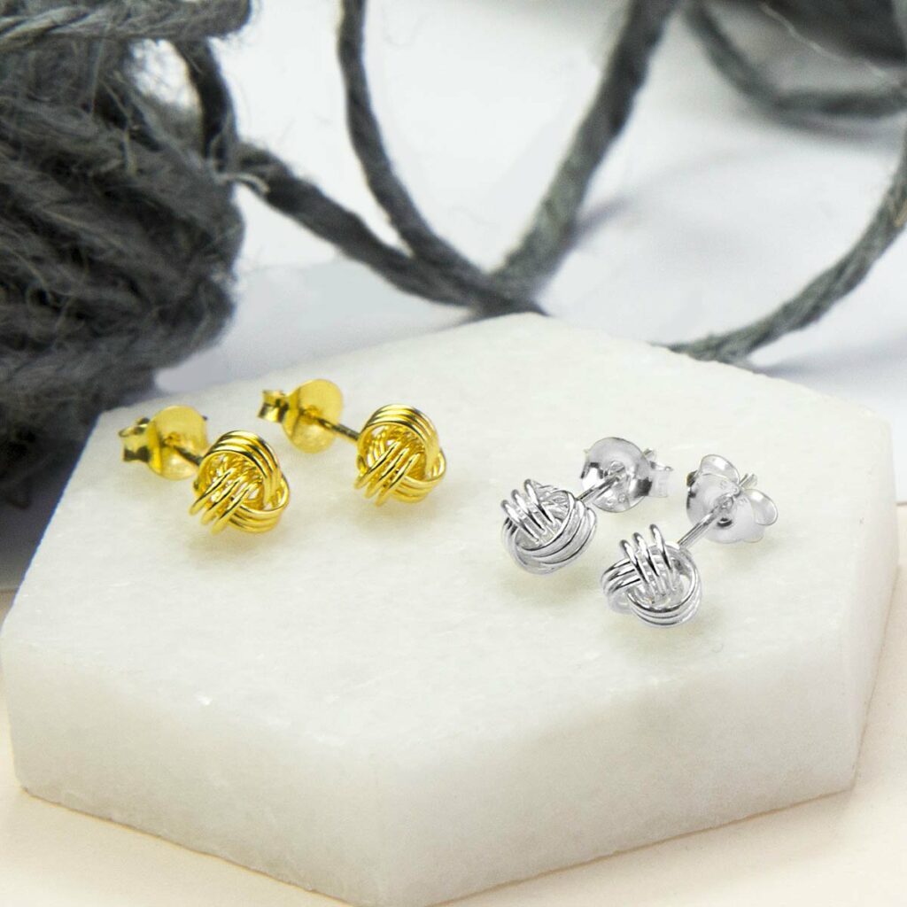 Bijoux Silver Knot Earrings main image 0