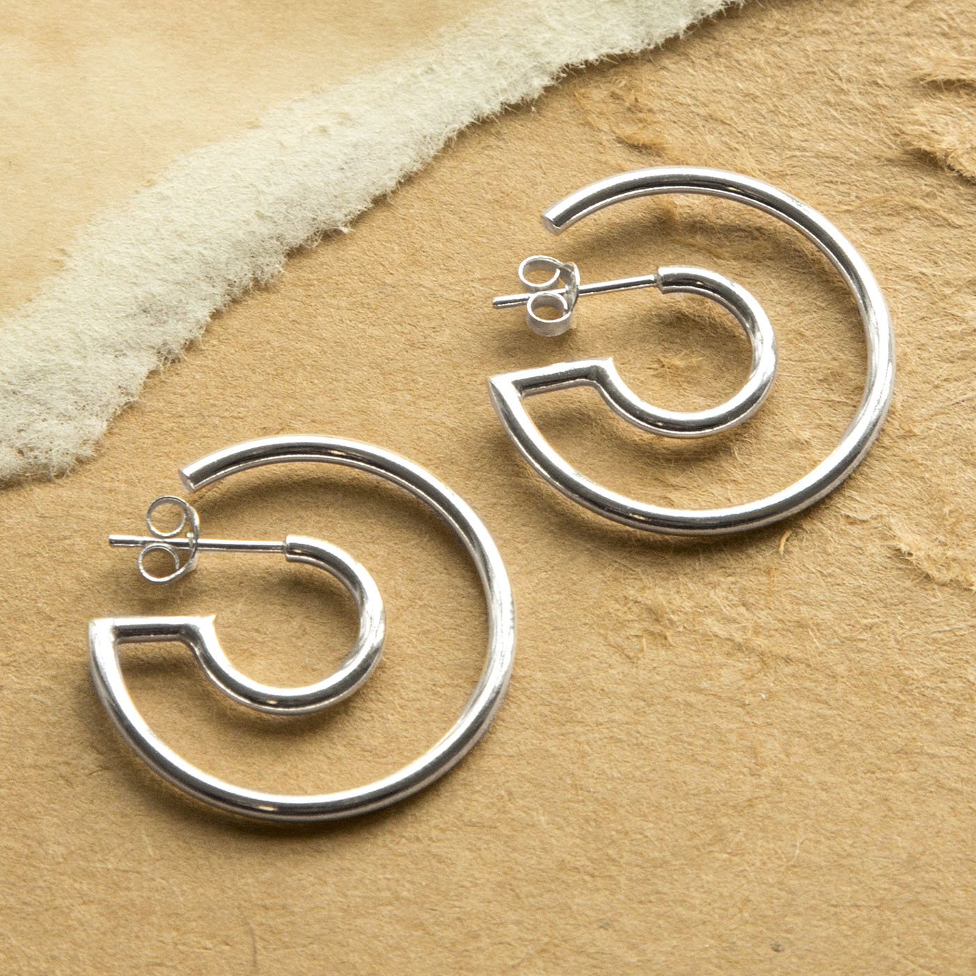 Silver Dion Hoops main image 0
