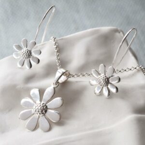 Sterling Silver Contemporary Daisy Set by Martha Jackson