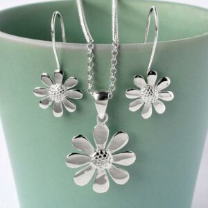 Sterling Silver Contemporary Daisy Set by Martha Jackson