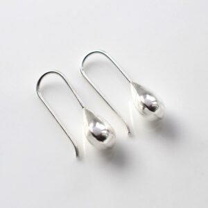 Sterling Silver Tear Drop Earrings by Martha Jackson