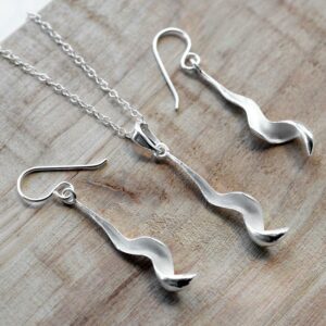 Silver Falling Leaf Jewellery by Martha Jackson