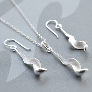 Silver Falling Leaf Jewellery by Martha Jackson