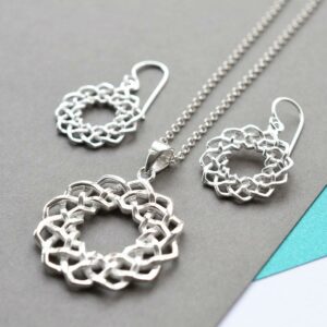 Silver Celtic Love Knot Jewellery by Martha Jackson