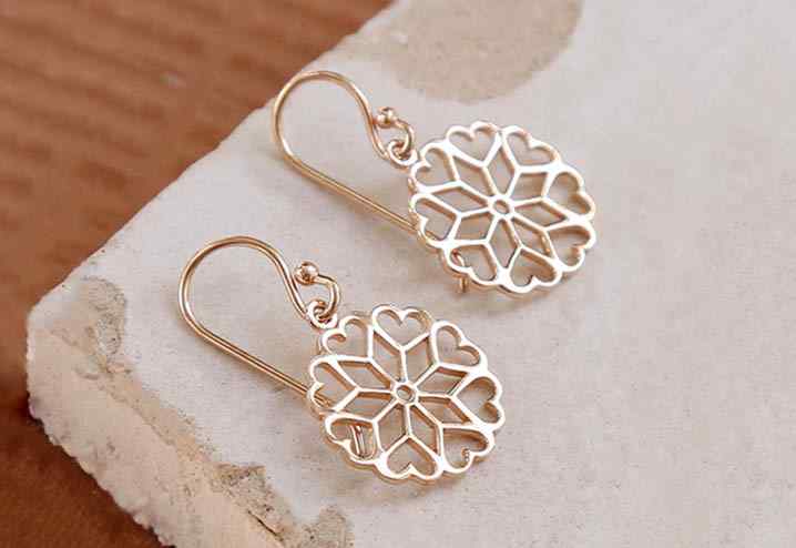 Rose Gold Plated Earrings