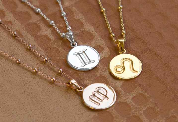 Gold Stainless Steel Zodiac Sign Astrology Necklace New Girl Jewelry | eBay