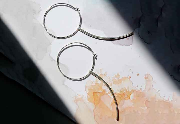 Silver Hoop Earrings