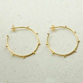 MS1213G GOLD PLATED STERLING SILVER LARGE BOBBLE HOOPS 1110x1110 2