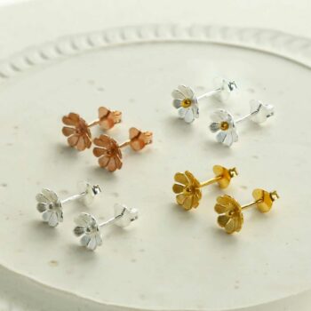 MS1216 MS1217S MS1217G MS1217RG STERLING SILVER DAINTY DAISY STUDS 1110X1110