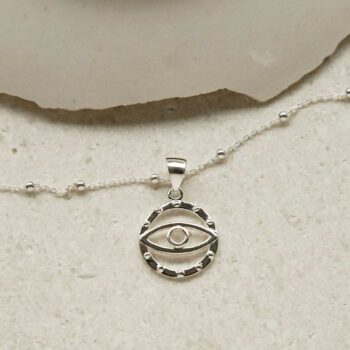 MS1219s STERLING SILVER EVIL EYE PENDANT NECKLACE 1110X1110 2